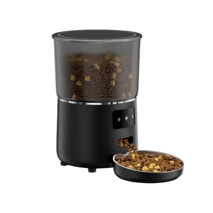 SmartPaws DuoFeeder - 4L Clog-Proof Pet Food Dispenser with Live HD Cam & Voice Control (PlungerTech™/Doodle App/Dual Power)
