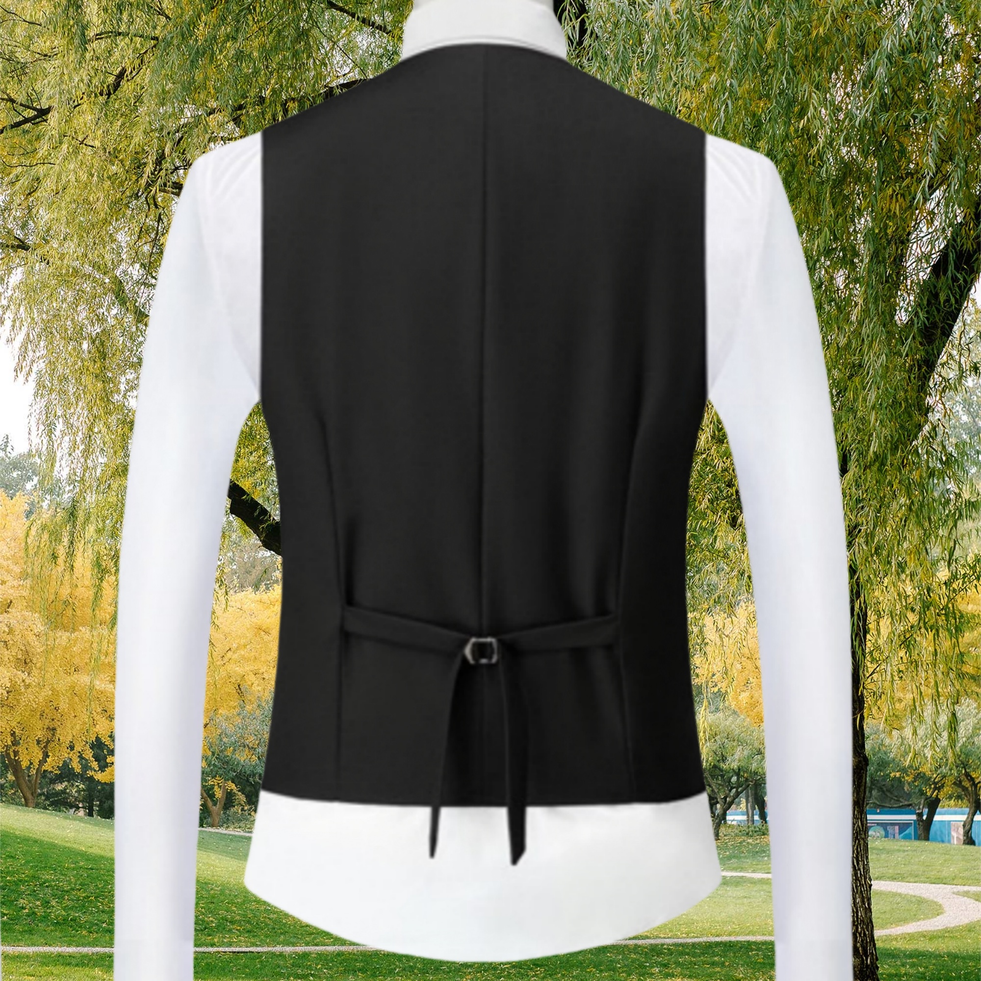 Fashion Single Breasted Suit Vests for Men Grey Black Navy blue High-end Male Waistcoat Slim Fit Formal Business Casual Vest