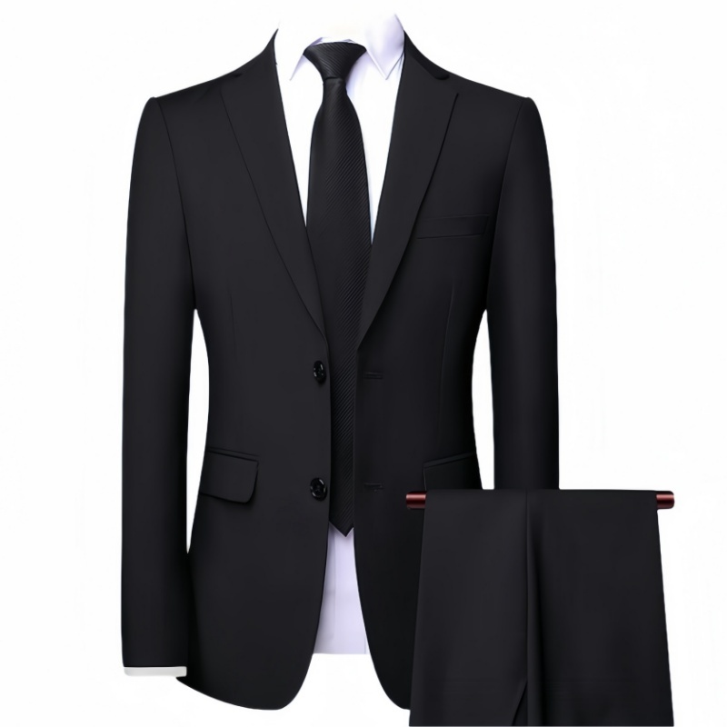 Men's 2 Piece Suits Classic Fit 2 Button Dress Suits Tuxedo Jacket Blazer for Wedding Business Dinner Prom
