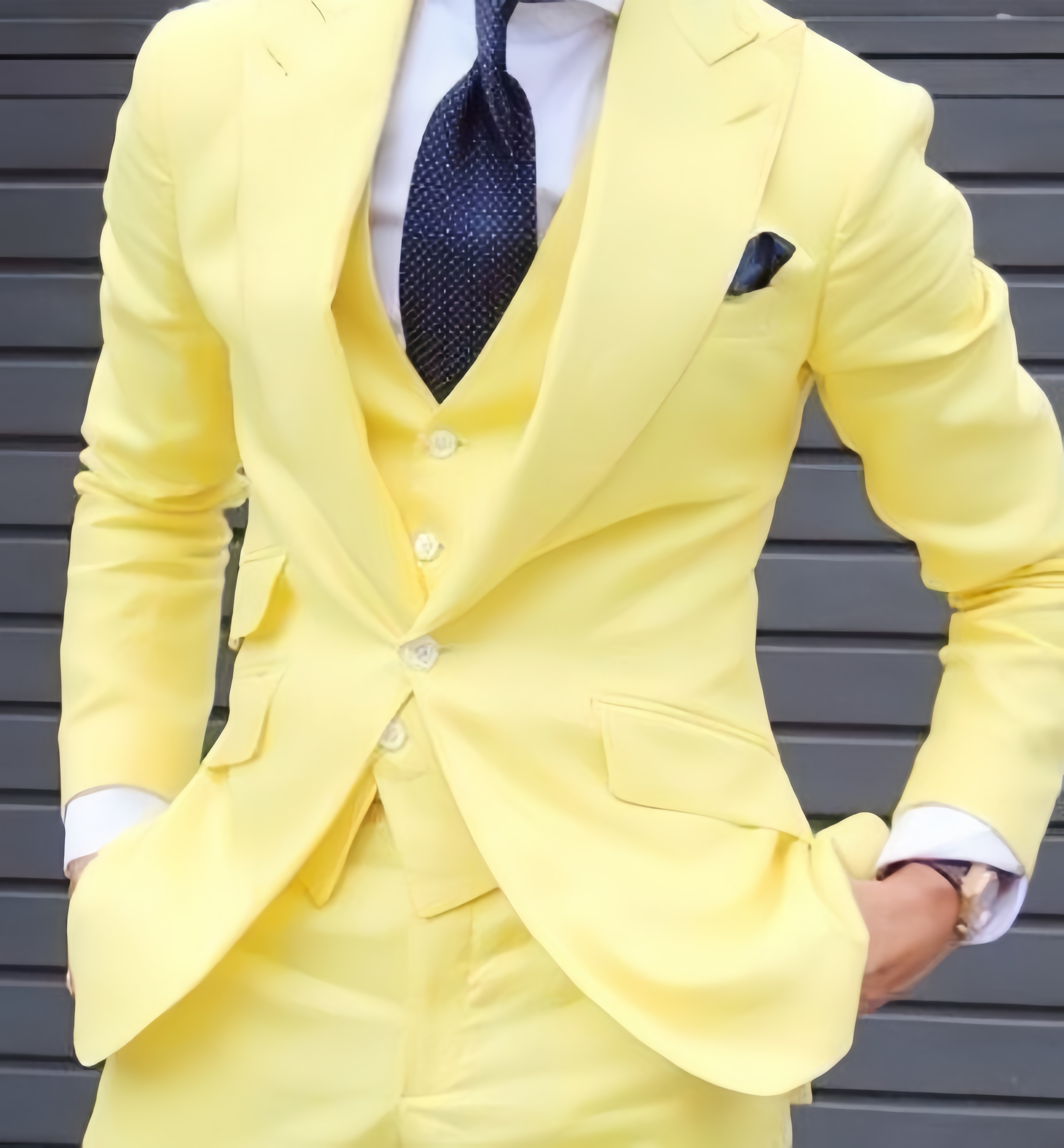 Men's wedding suit four piece suit