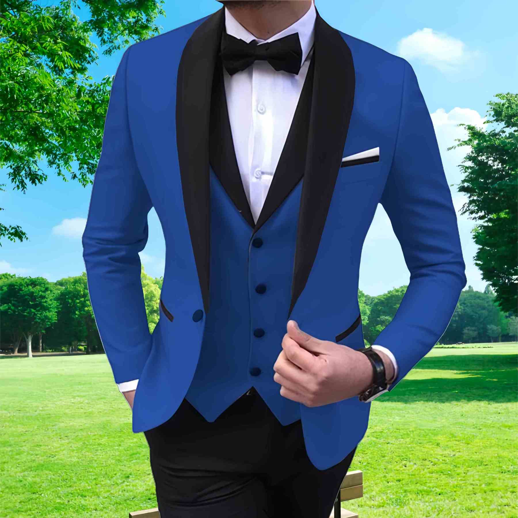 Men's wedding suit four piece suit