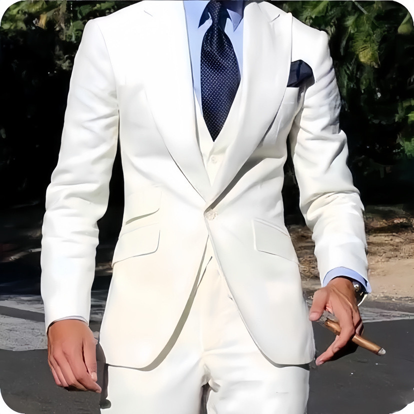 Men's wedding suit four piece suit