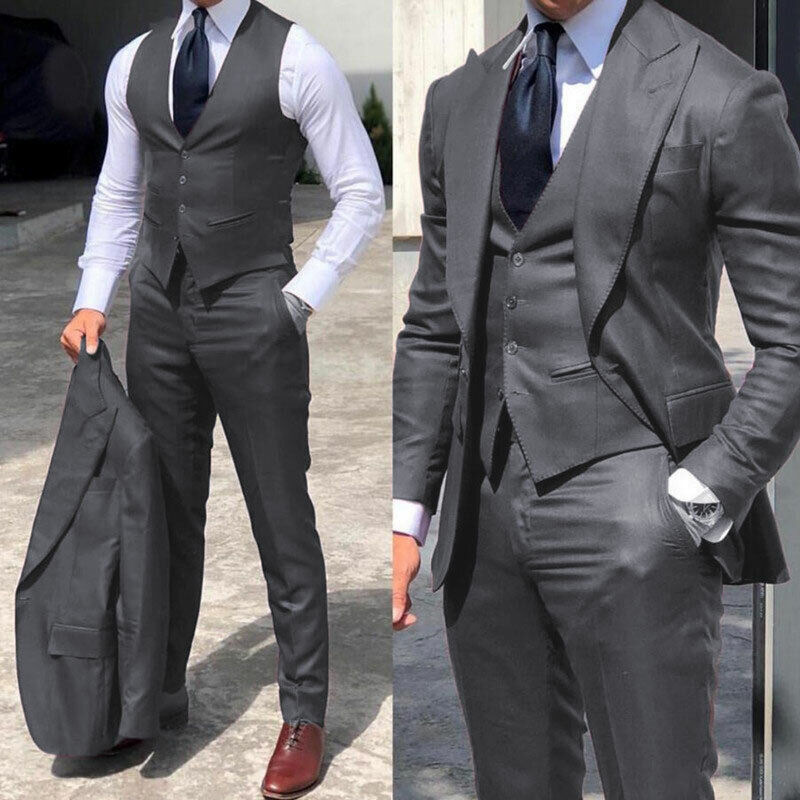 Men's wedding suit four piece suit