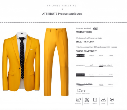 Elegant high quality wedding groomsmen suits for men