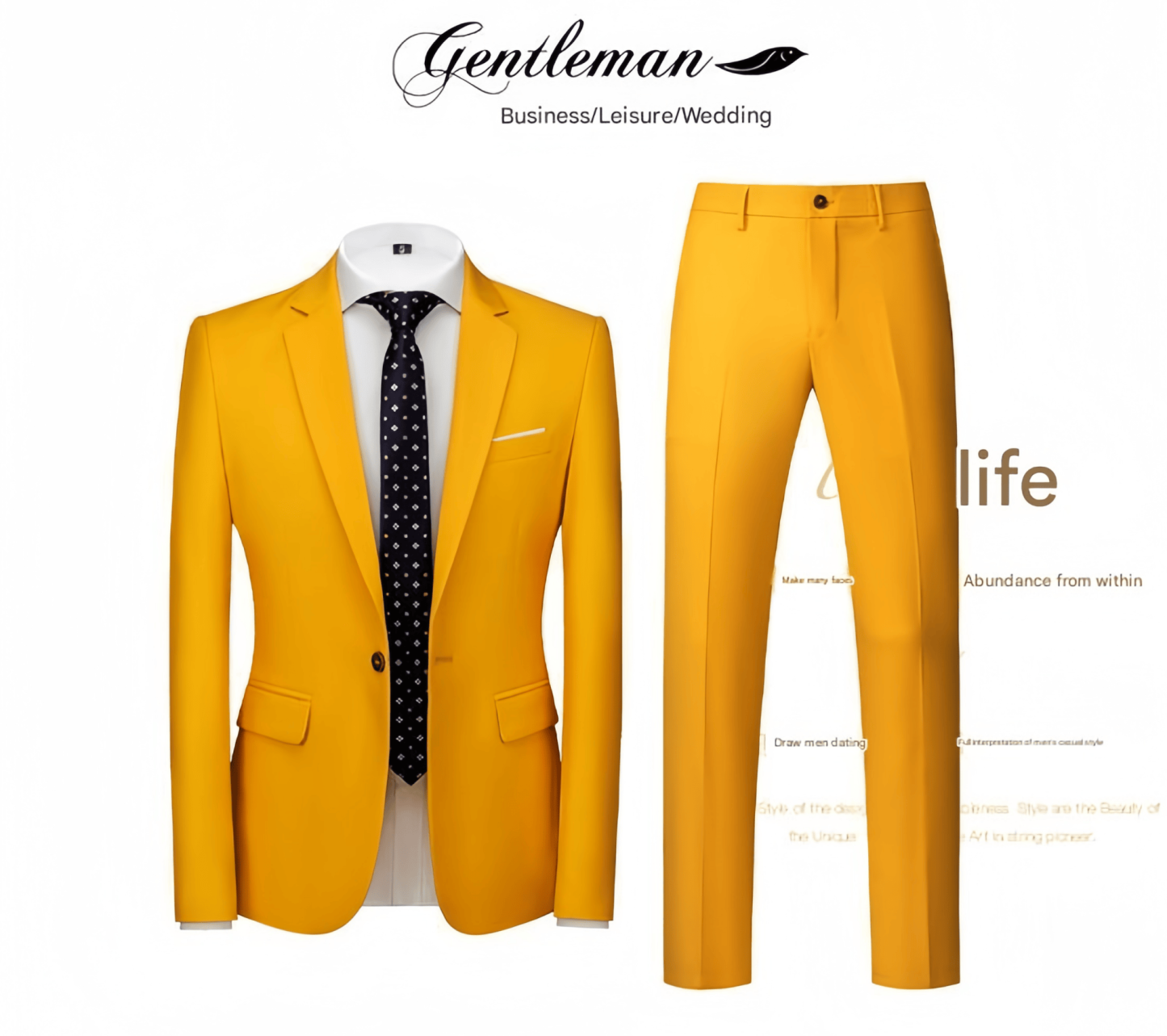Elegant high quality wedding groomsmen suits for men