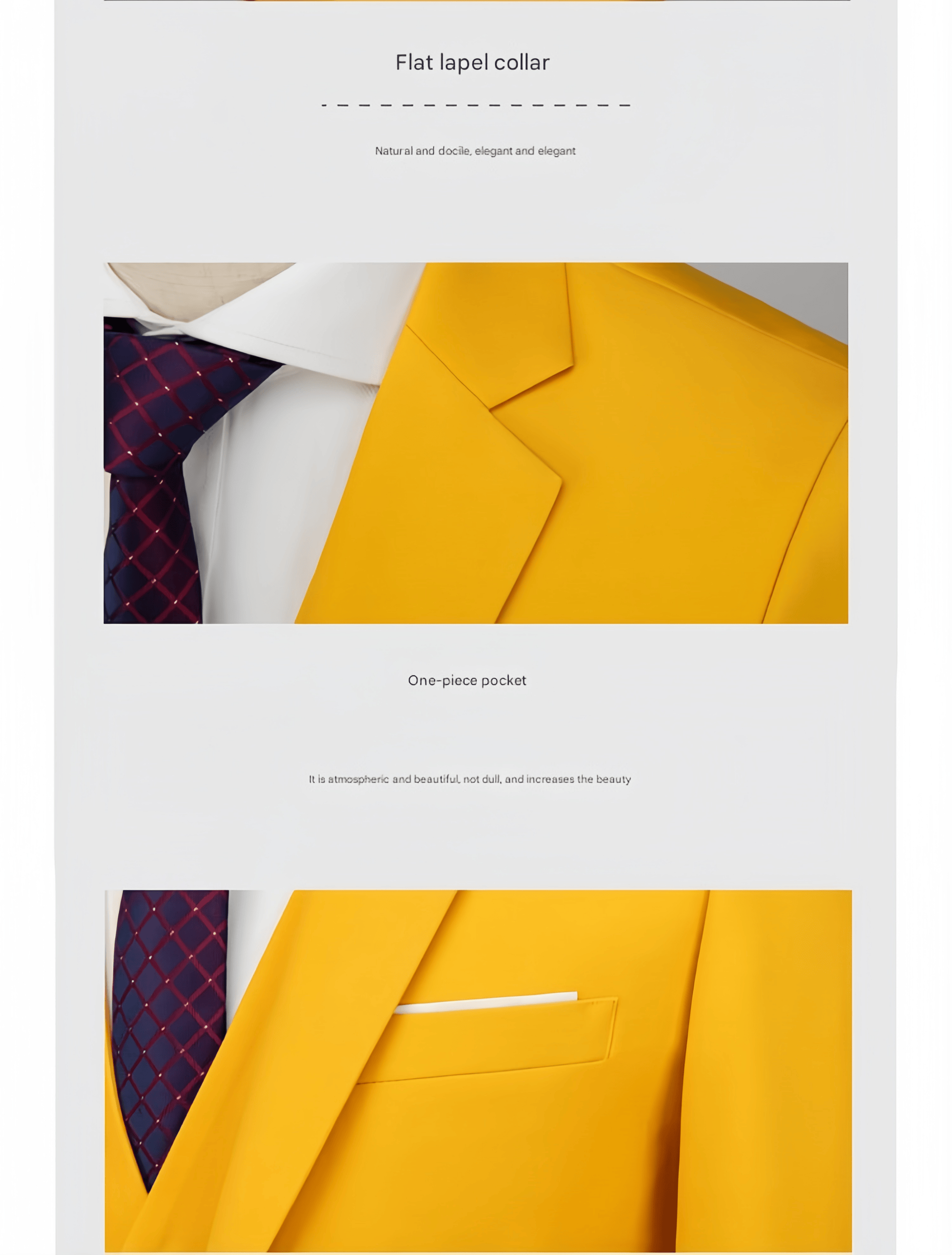 Elegant high quality wedding groomsmen suits for men