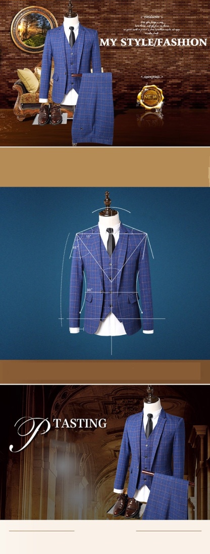 Elegant high quality men's wedding suits