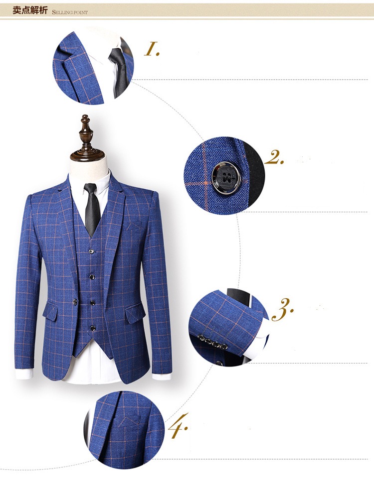 Elegant high quality men's wedding suits