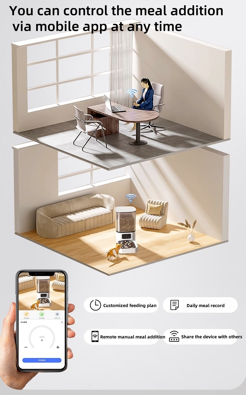 6L Large Capacity Pet Smart Feeder