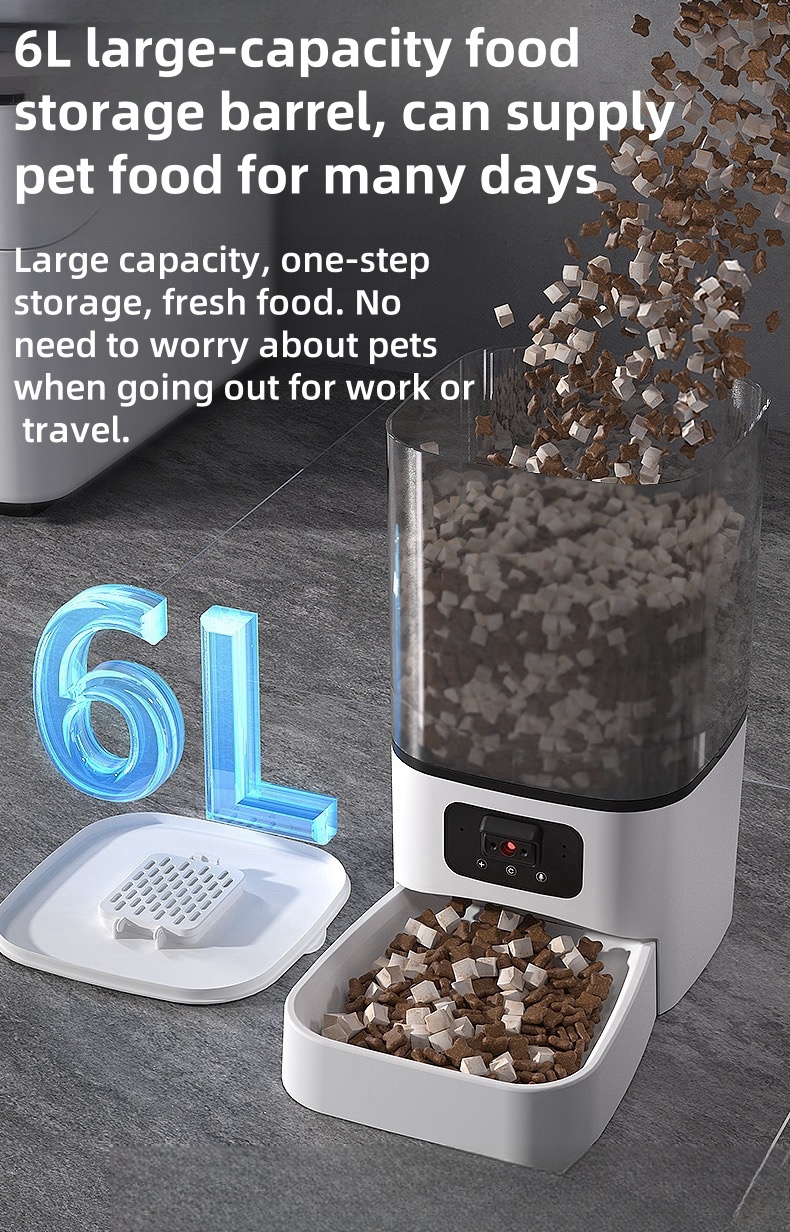 6L Large Capacity Pet Smart Feeder