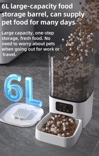 6L Large Capacity Pet Smart Feeder