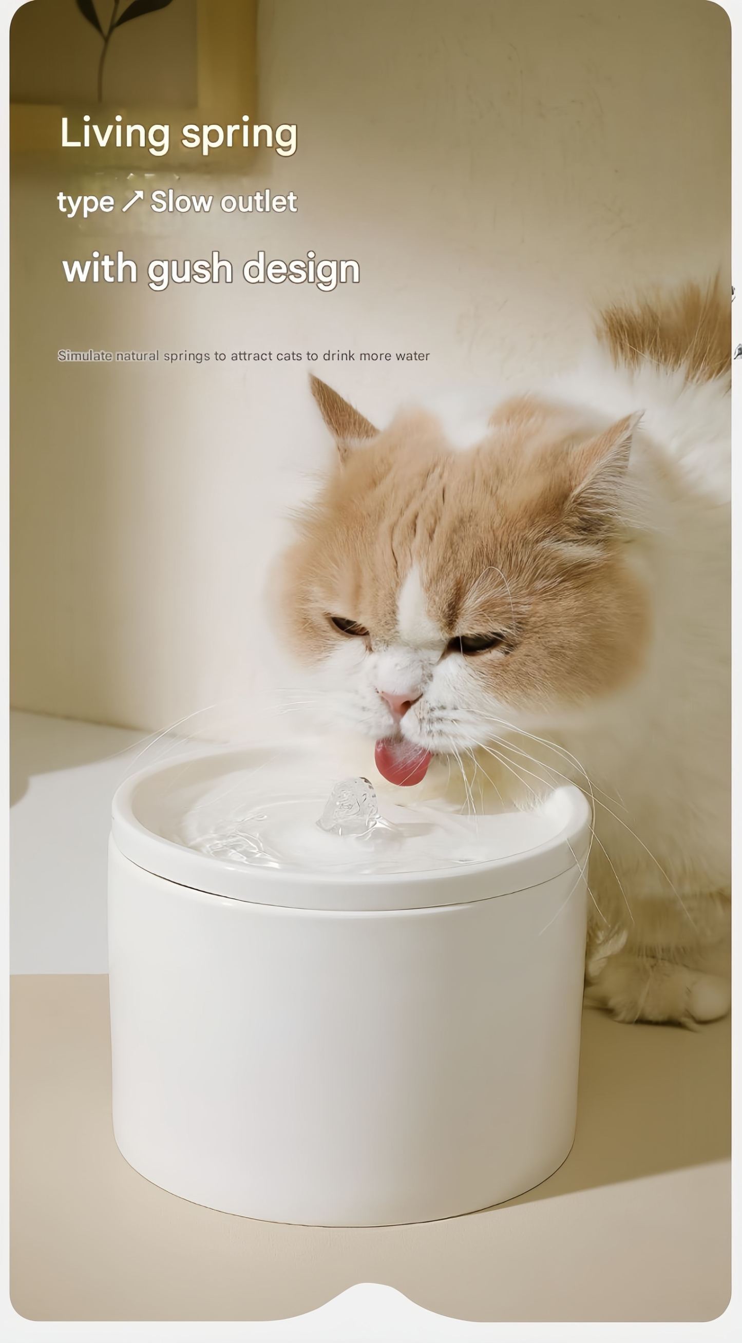 EcoSilent Pro Ceramic Pet Fountain – Smart TempTech™, Radar-Activated Flow & Self-Purify System for 24/7 Fresh Hydration
