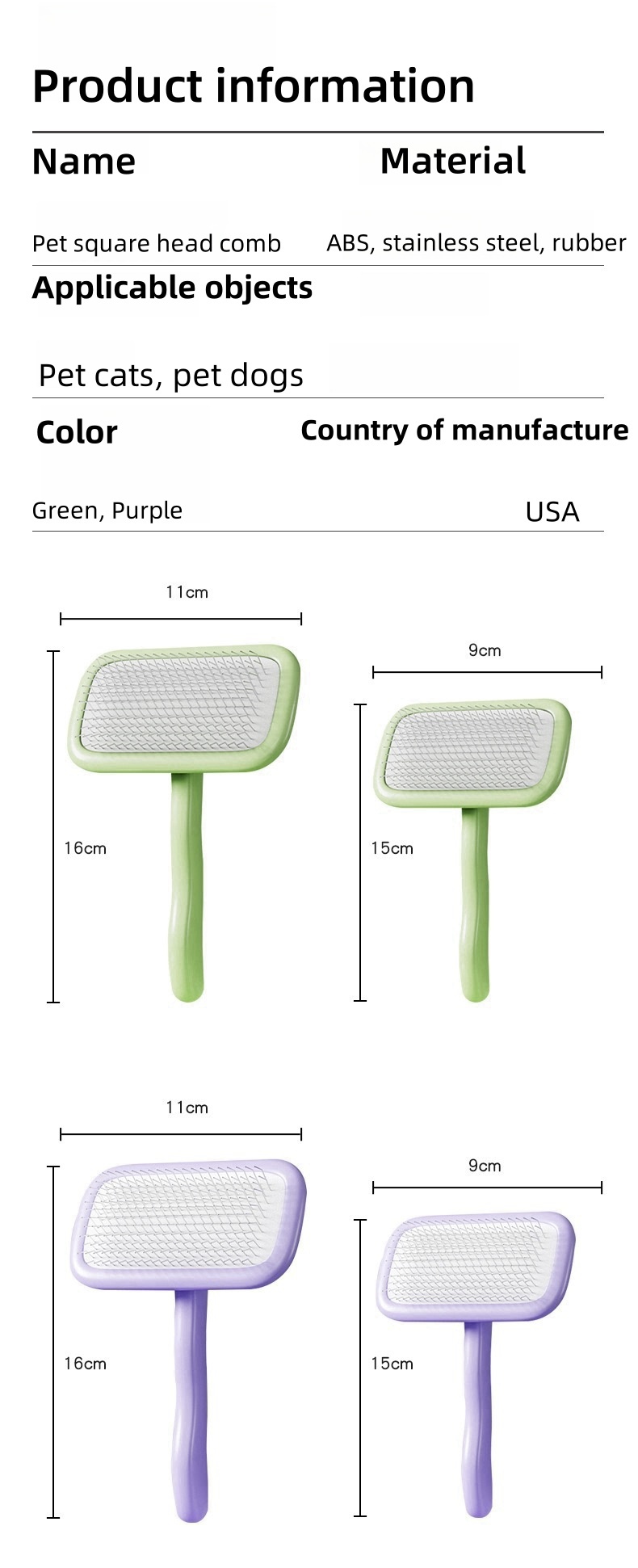 Pet Hair and Dog Grooming Brush