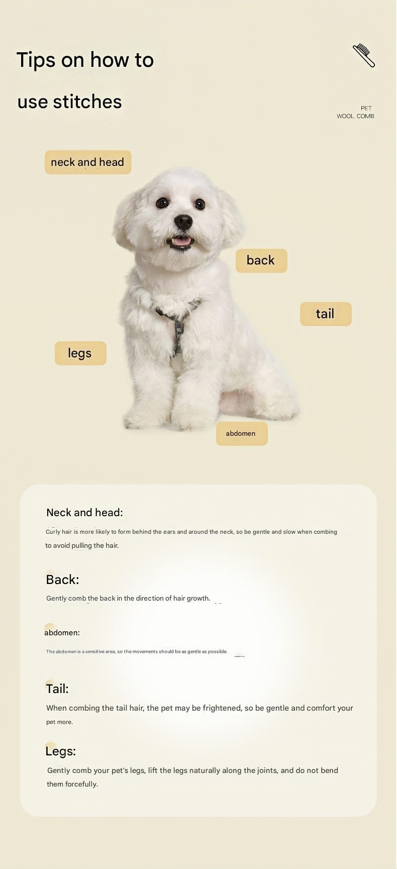 Pet Hair and Dog Grooming Brush