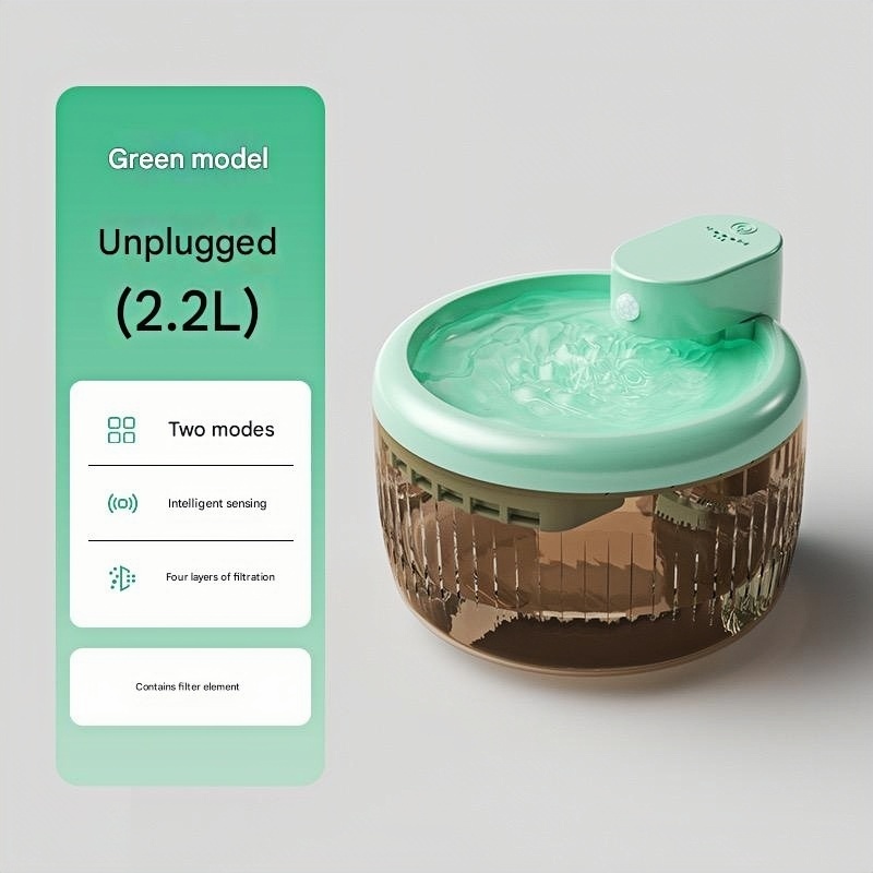 Smart induction mobile water dispenser wireless pet water dispenser