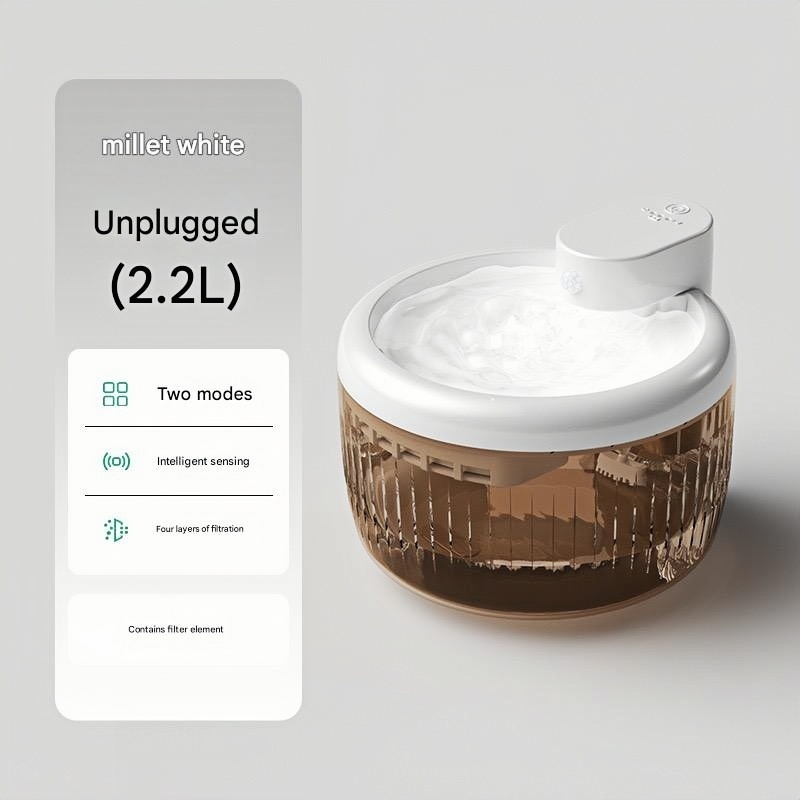 Smart induction mobile water dispenser wireless pet water dispenser