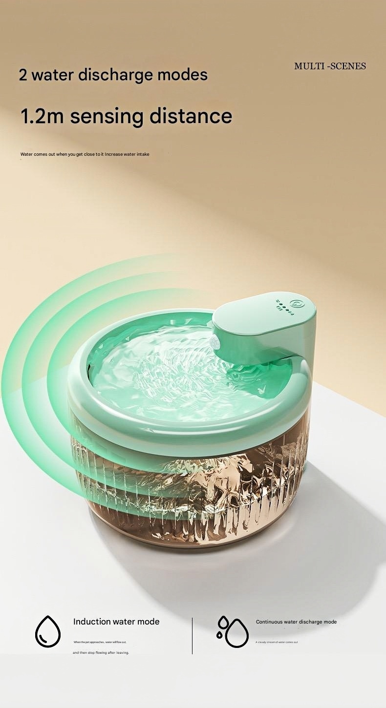 Smart induction mobile water dispenser wireless pet water dispenser