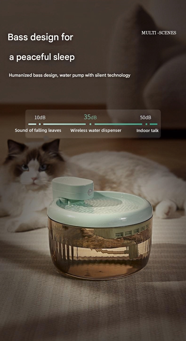 Smart induction mobile water dispenser wireless pet water dispenser