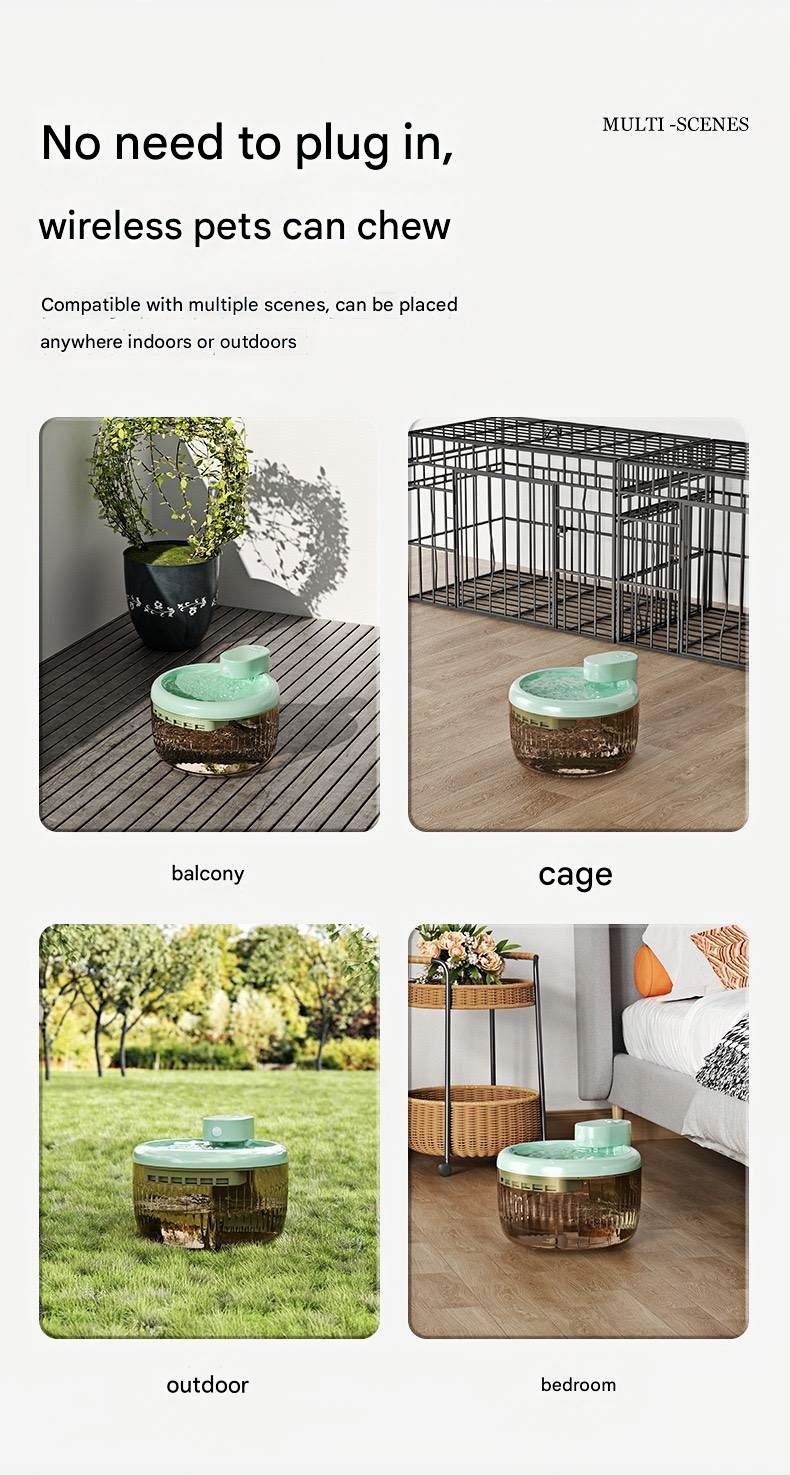 Smart induction mobile water dispenser wireless pet water dispenser