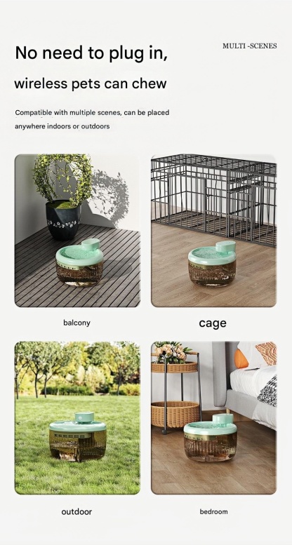 Smart induction mobile water dispenser wireless pet water dispenser