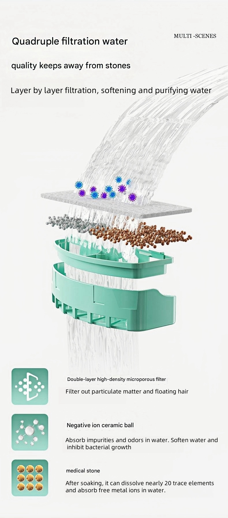 Smart induction mobile water dispenser wireless pet water dispenser