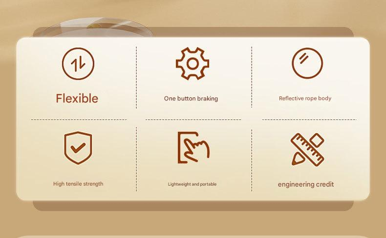 NightGuard X ErgoGrip™: IPX6 Waterproof Leash Saves Your Wrists During Rainy Night Walks