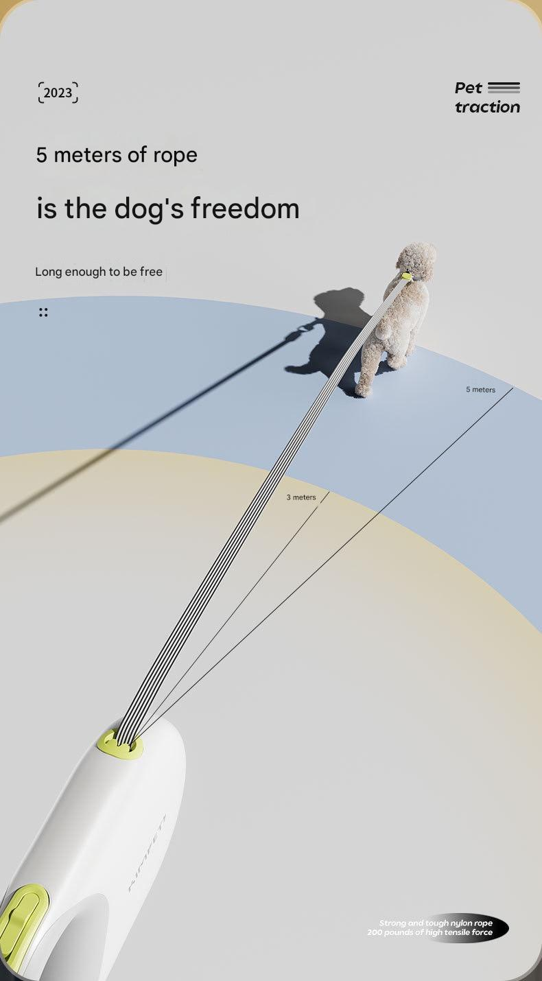 "SmartLock Pro 360° Retractable Leash: TÜV-Certified Safety with Military-Grade Durability for 50kg Dogs