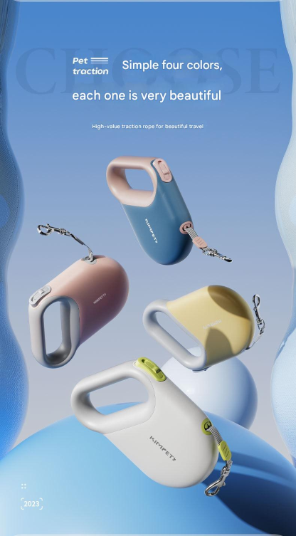 "SmartLock Pro 360° Retractable Leash: TÜV-Certified Safety with Military-Grade Durability for 50kg Dogs