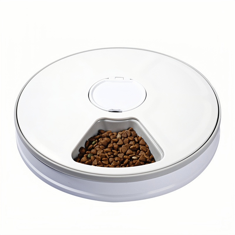 6x75g Auto-Rotating Pet Feeder | Smart Timer APP Control & Moonlight Mode | Eco-Friendly Recycled Plastic | Jam-Proof Helix Design (Vet-Recommended)