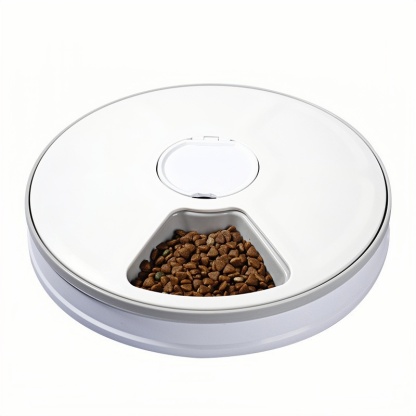 6x75g Auto-Rotating Pet Feeder | Smart Timer APP Control & Moonlight Mode | Eco-Friendly Recycled Plastic | Jam-Proof Helix Design (Vet-Recommended)