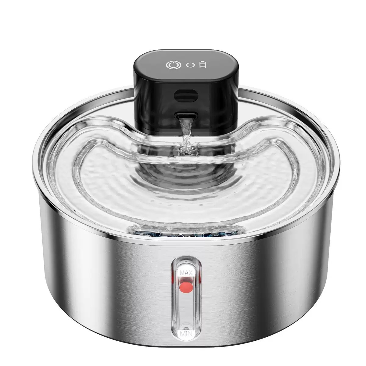 CirclaFlow™ Smart Pet Fountain - 3.2L Wireless Dispenser with Infrared Sensor & Night Light (BPA-Free 304 Steel, 5-Layer Filtration, Auto Dry Burn Stop)