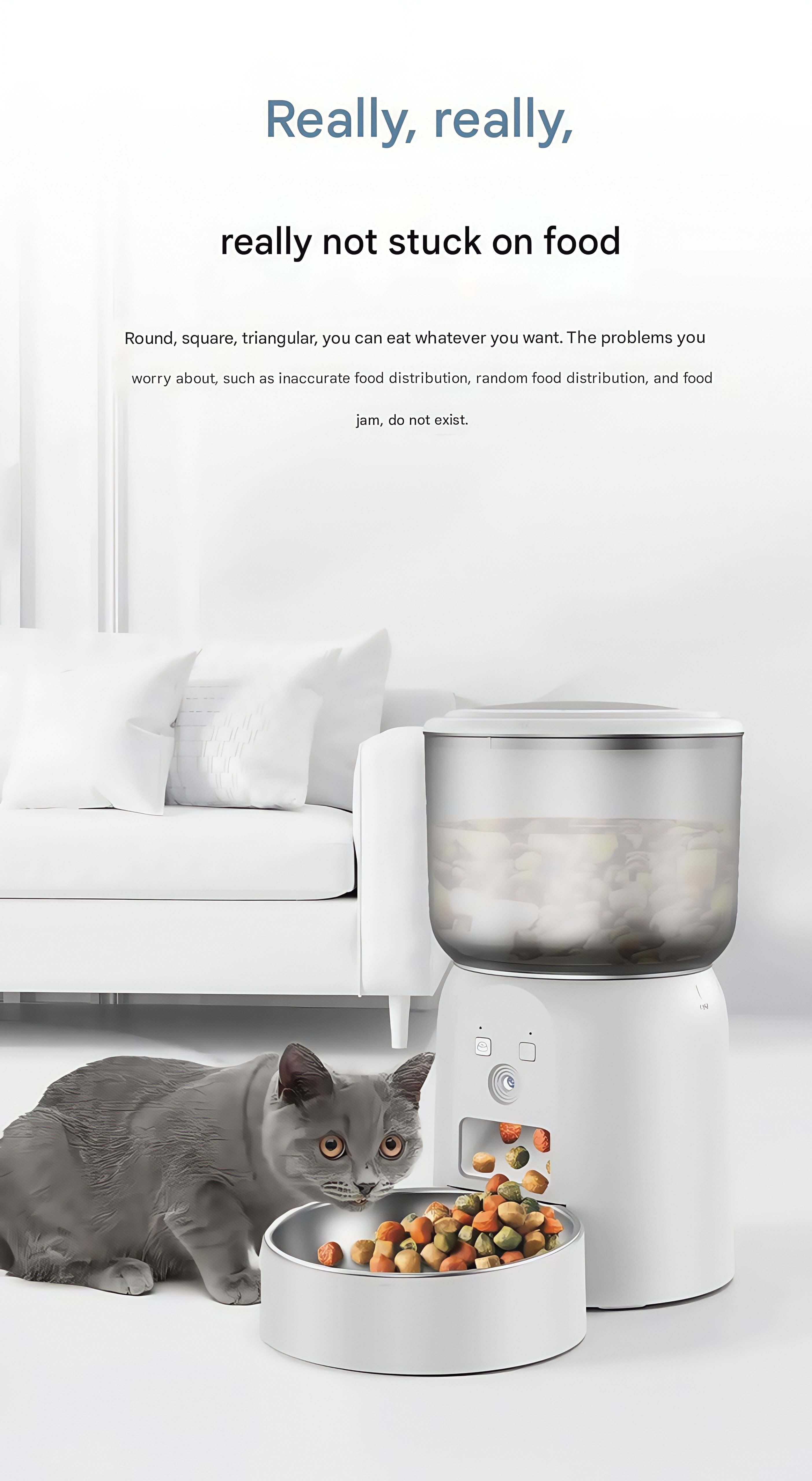 SmartFeeder ProMix™ - 3L Clog-Free Pet Feeder with Freeze-Dried Mode & Live Cam (Hybrid Power/EU Certified/12mm XL Toppers)