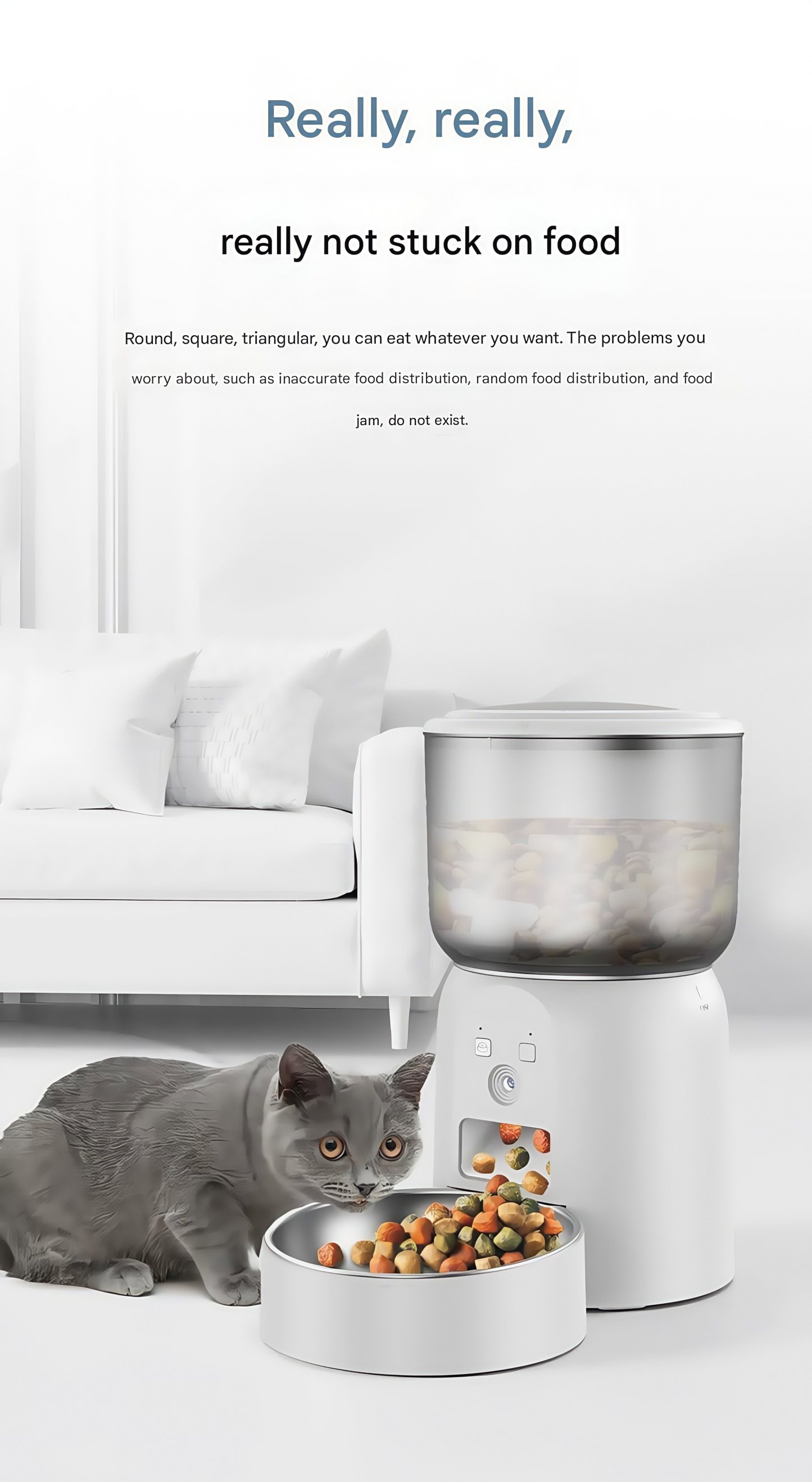 SmartFeeder ProMix™ - 3L Clog-Free Pet Feeder with Freeze-Dried Mode & Live Cam (Hybrid Power/EU Certified/12mm XL Toppers)