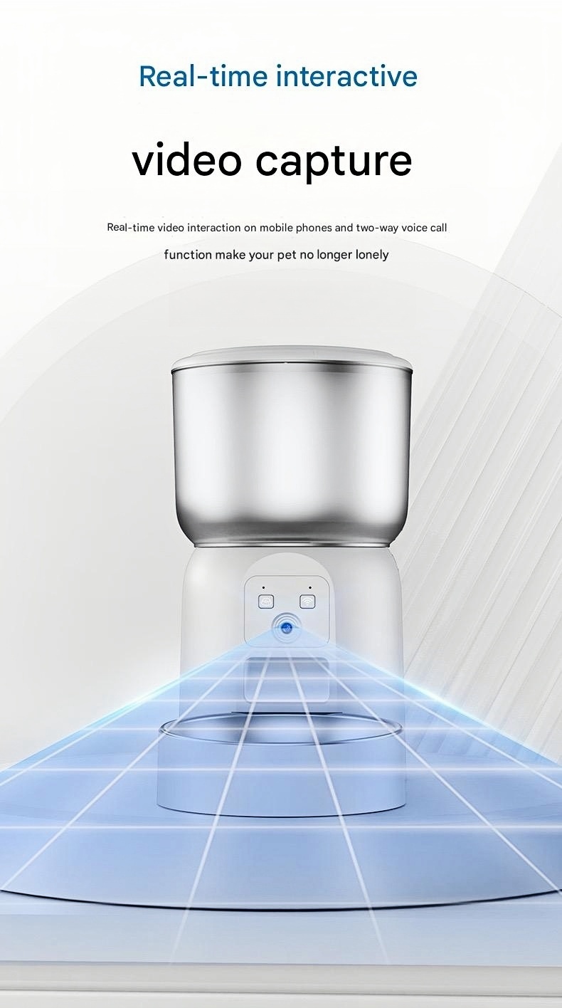 SmartFeeder ProMix™ - 3L Clog-Free Pet Feeder with Freeze-Dried Mode & Live Cam (Hybrid Power/EU Certified/12mm XL Toppers)