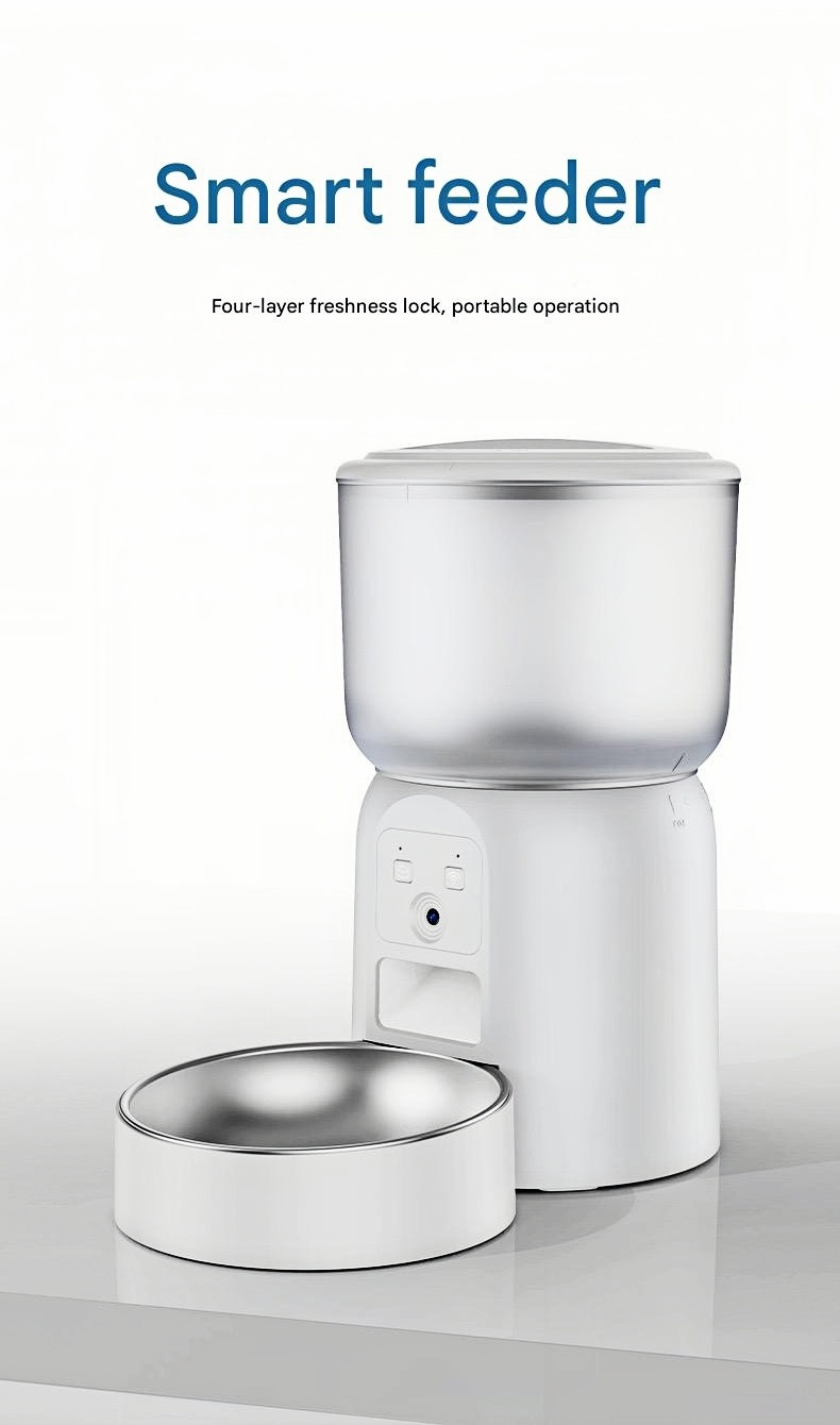 SmartFeeder ProMix™ - 3L Clog-Free Pet Feeder with Freeze-Dried Mode & Live Cam (Hybrid Power/EU Certified/12mm XL Toppers)