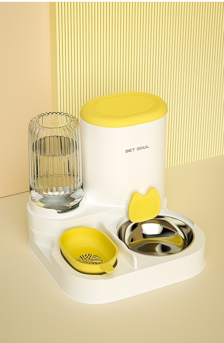 Multifunctional pet drinking fountain and feeder