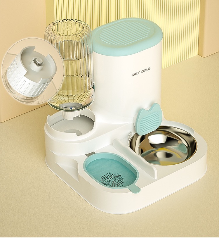 Multifunctional pet drinking fountain and feeder