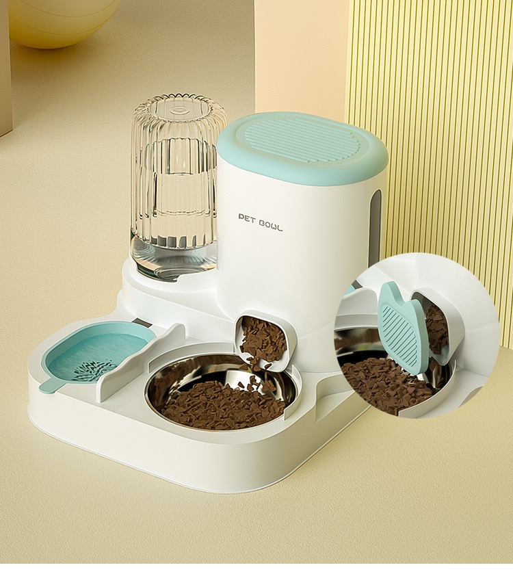 Multifunctional pet drinking fountain and feeder
