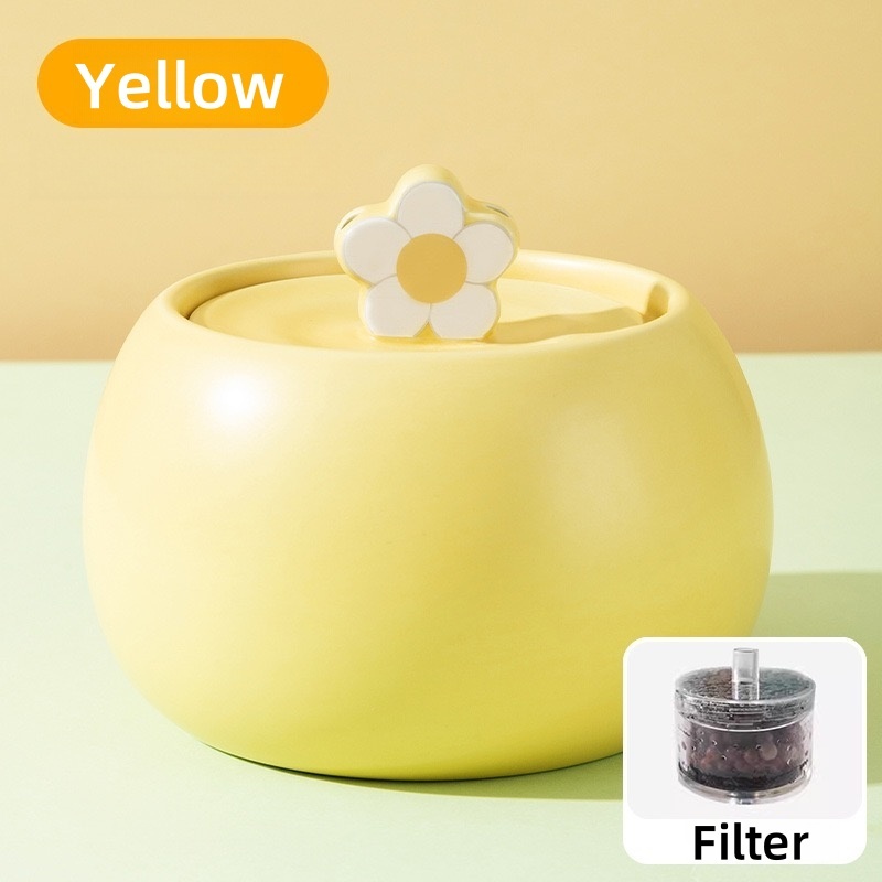 EcoSmart Pet Hydration Station – Vet-Recommended Ceramic Bowl with Silent Flow & Instant Clean Tech