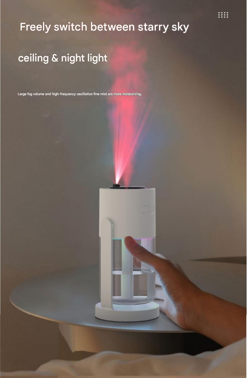 Dual-Purpose Humidifier: Safe, Quiet & Starry-Night Comfort for You & Your Pet