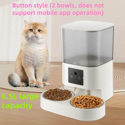 Smart WiFi Pet Feeder with Camera – Feed Pets Remotely, 2-Way Audio, Night Vision | 6.5L Freshness Tech | Works Offline, Certified Safe (FCC/UL)