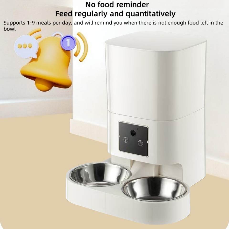 Smart WiFi Pet Feeder with Camera – Feed Pets Remotely, 2-Way Audio, Night Vision | 6.5L Freshness Tech | Works Offline, Certified Safe (FCC/UL)