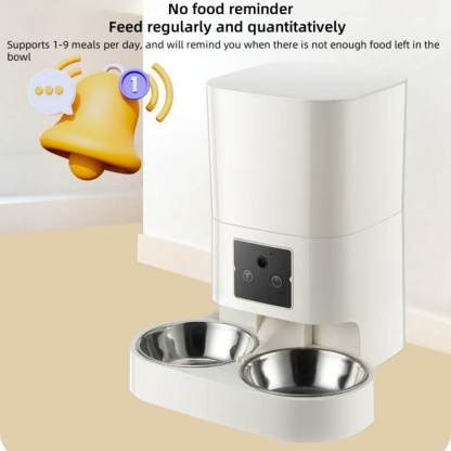Smart WiFi Pet Feeder with Camera – Feed Pets Remotely, 2-Way Audio, Night Vision | 6.5L Freshness Tech | Works Offline, Certified Safe (FCC/UL)