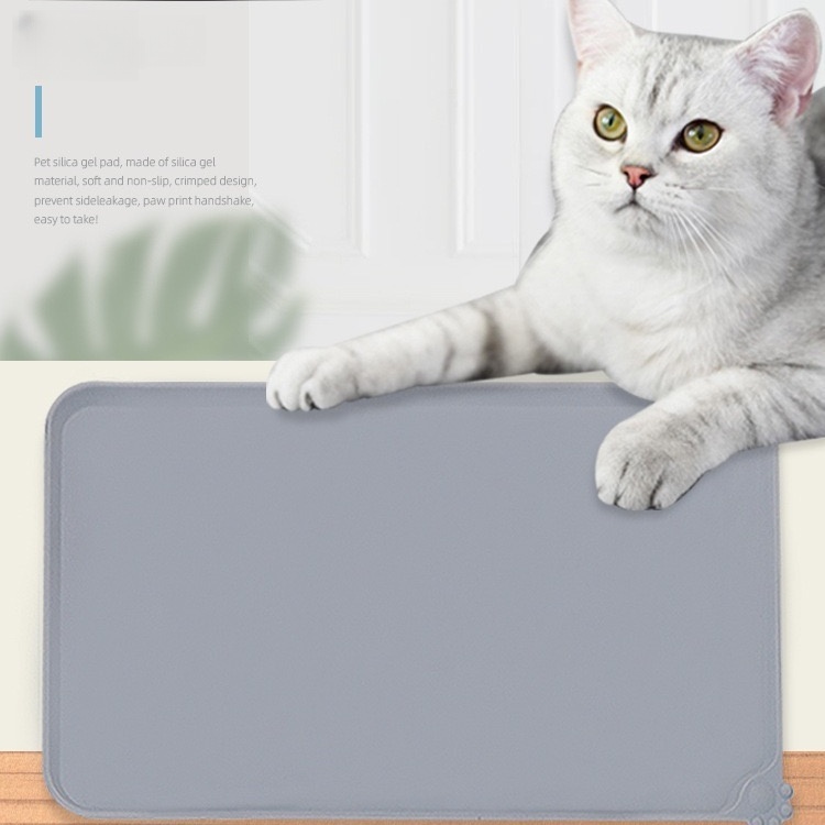 Stop Cockroaches Around Pet Food! 🚫 - Durable Silicone Mat with Raised Edges | Slip-Proof & Chew-Resistant