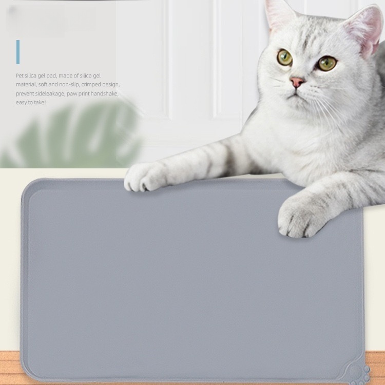 Stop Cockroaches Around Pet Food! 🚫 - Durable Silicone Mat with Raised Edges | Slip-Proof & Chew-Resistant