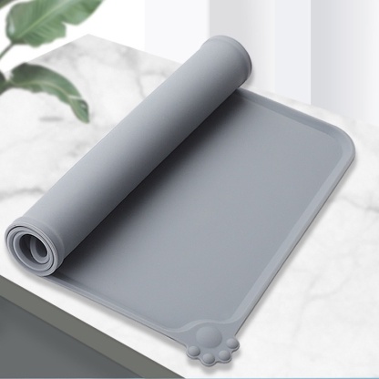 Stop Cockroaches Around Pet Food! 🚫 - Durable Silicone Mat with Raised Edges | Slip-Proof & Chew-Resistant