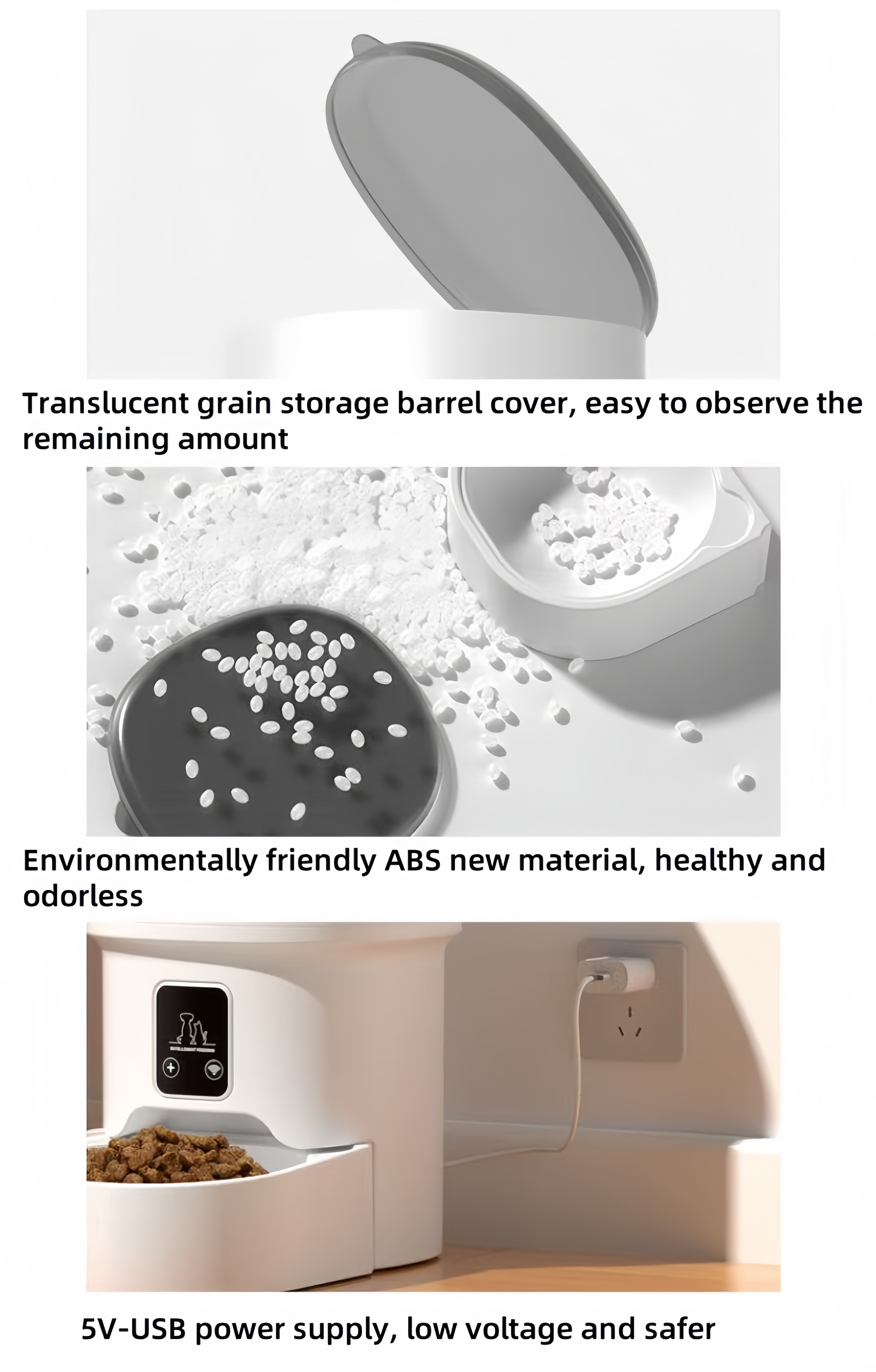 Smart WiFi Pet Feeder with Dual Power - APP Control, Missed Meal Alerts & Stormproof Design | UK/AU/IE Stock | No Subscription Fees!