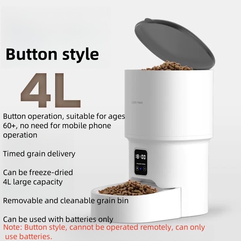 Smart WiFi Pet Feeder with Dual Power - APP Control, Missed Meal Alert