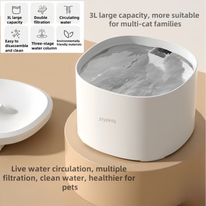 4-Stage Filter Pet Water Fountain – Quiet, Eco-Friendly, Leak-Proof & 100% Shock-Safe for Cats & Dogs