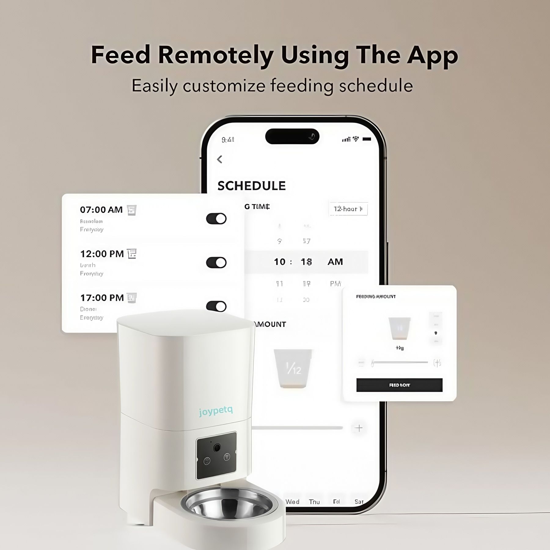 Smart WiFi Pet Feeder with Camera – Feed Pets Remotely, 2-Way Audio, Night Vision | 6.5L Freshness Tech | Works Offline, Certified Safe (FCC/UL)